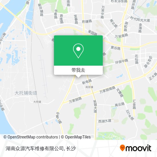湖南众源汽车维修有限公司地图