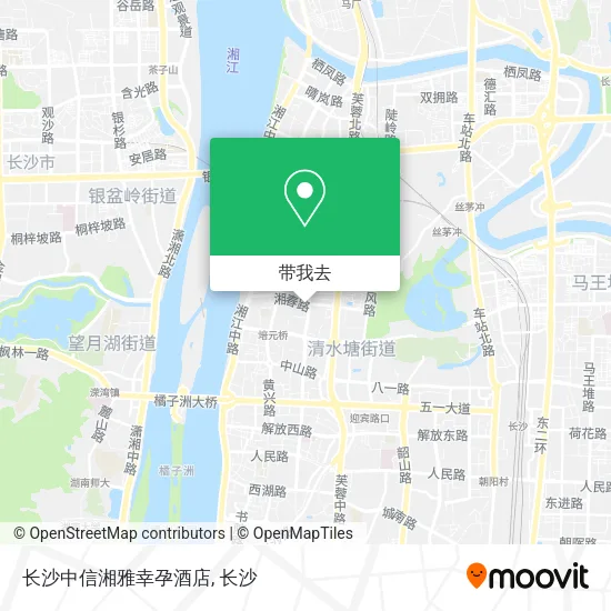 长沙中信湘雅幸孕酒店地图
