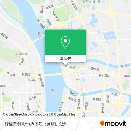 柠檬黄创意针织(湘江北路店)地图