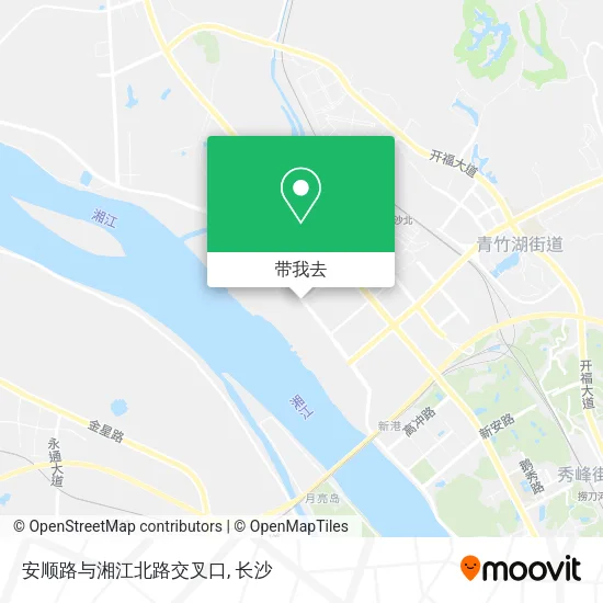 安顺路与湘江北路交叉口地图