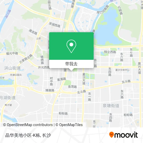 晶华美地小区-K栋地图