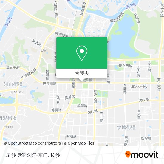 星沙博爱医院-东门地图