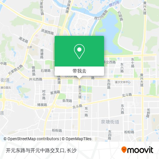 开元东路与开元中路交叉口地图