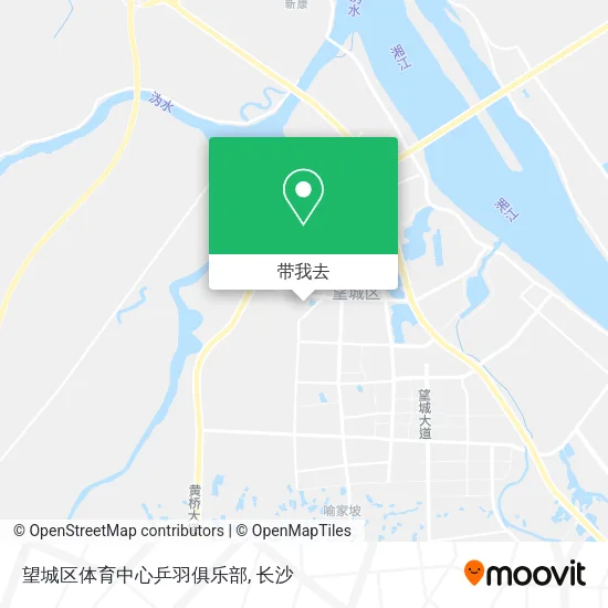 望城区体育中心乒羽俱乐部地图