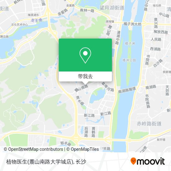植物医生(麓山南路大学城店)地图