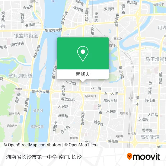 湖南省长沙市第一中学-南门地图