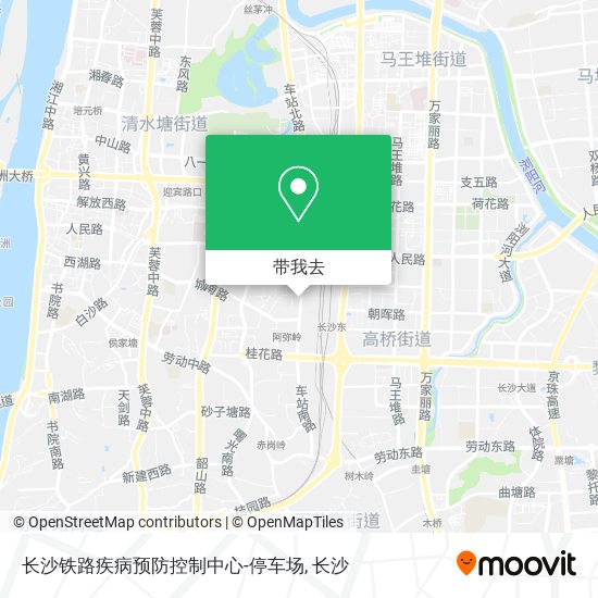 长沙铁路疾病预防控制中心-停车场地图
