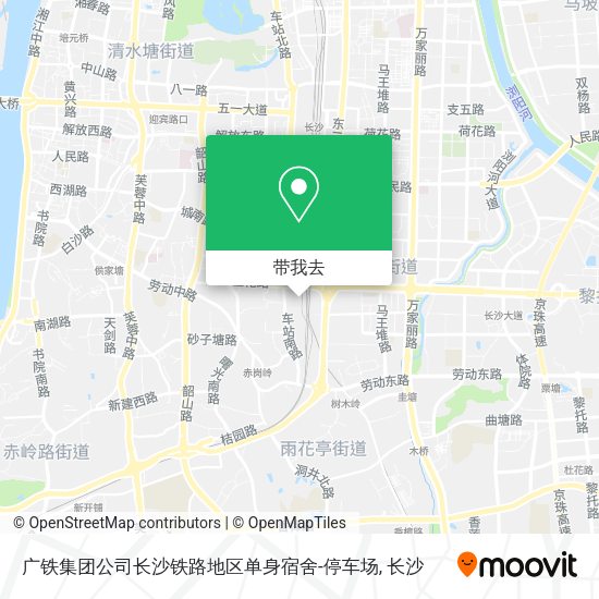 广铁集团公司长沙铁路地区单身宿舍-停车场地图
