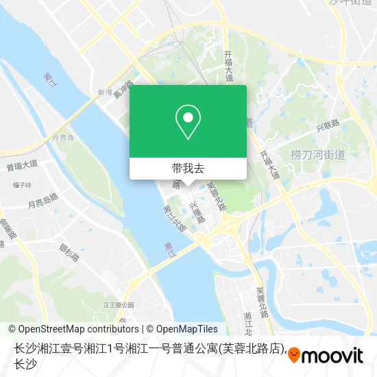 长沙湘江壹号湘江1号湘江一号普通公寓(芙蓉北路店)地图