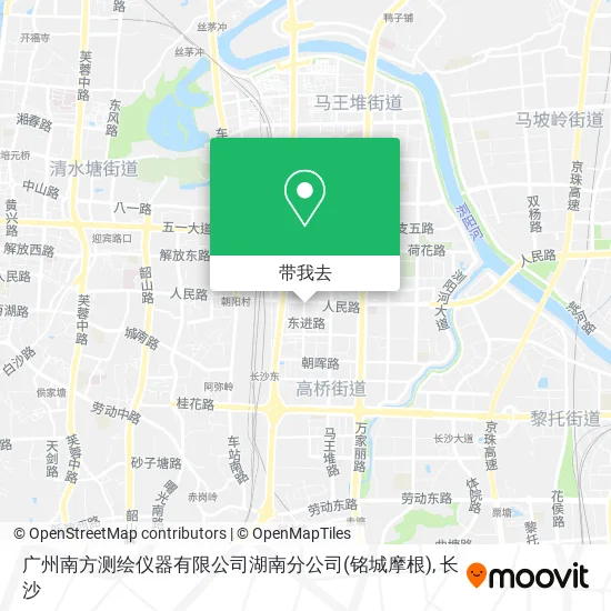 广州南方测绘仪器有限公司湖南分公司(铭城摩根)地图