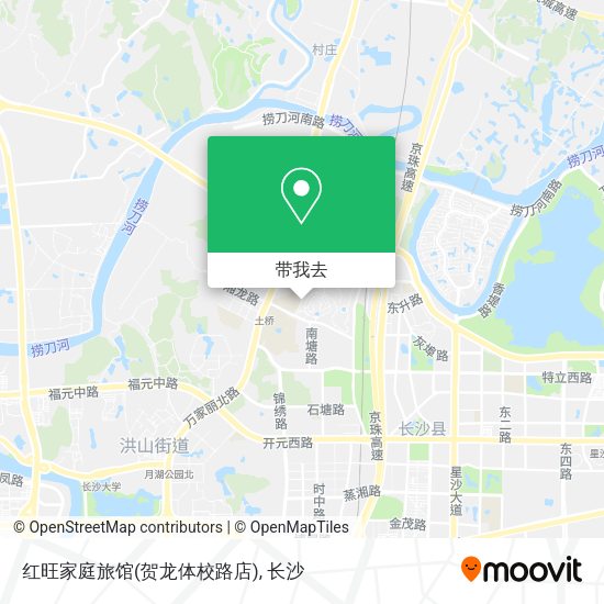 红旺家庭旅馆(贺龙体校路店)地图