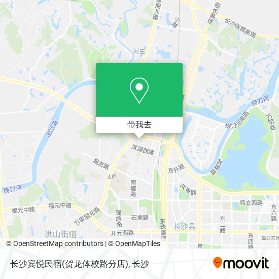 长沙宾悦民宿(贺龙体校路分店)地图