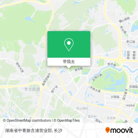 湖南省中青旅含浦营业部地图