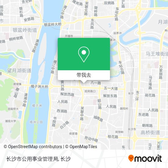 长沙市公用事业管理局地图