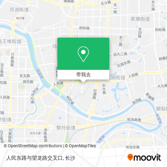 人民东路与望龙路交叉口地图