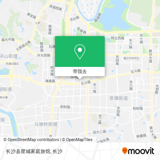 长沙县星城家庭旅馆地图