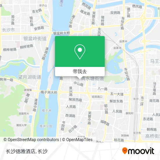 长沙德雅酒店地图