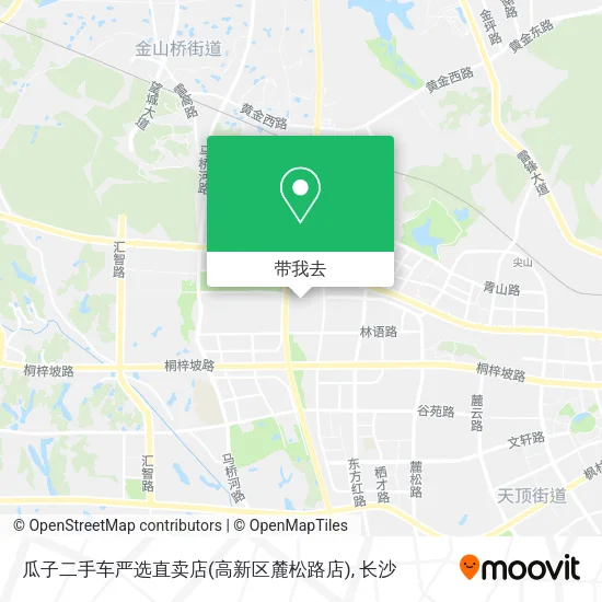瓜子二手车严选直卖店(高新区麓松路店)地图