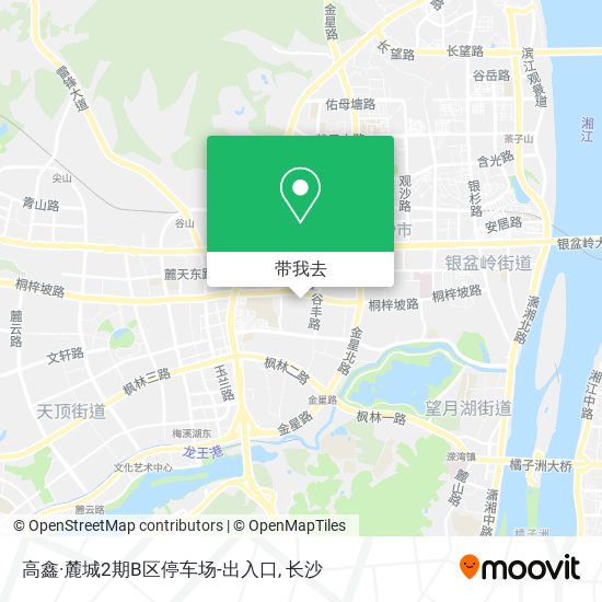 高鑫·麓城2期B区停车场-出入口地图
