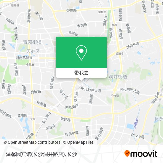 温馨园宾馆(长沙洞井路店)地图