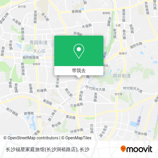 长沙福星家庭旅馆(长沙洞裕路店)地图