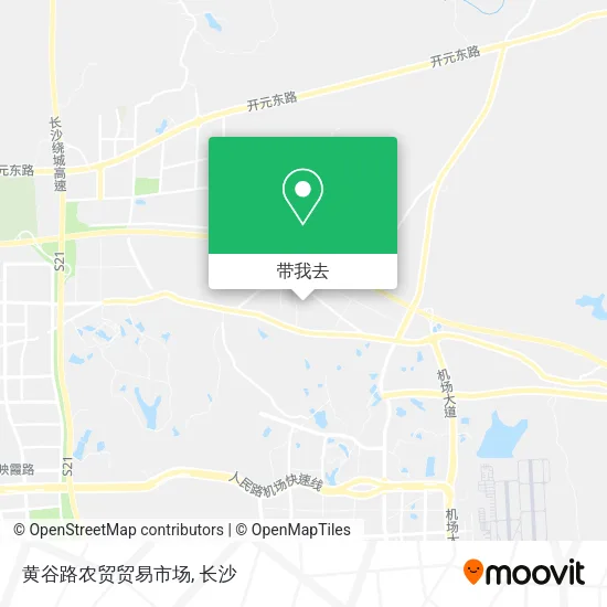 黄谷路农贸贸易市场地图