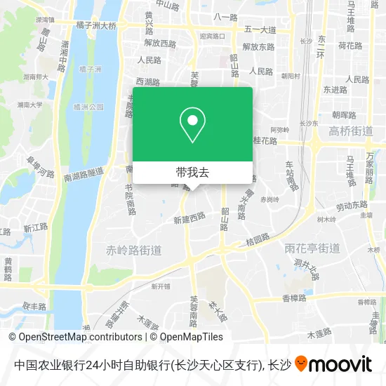 中国农业银行24小时自助银行(长沙天心区支行)地图