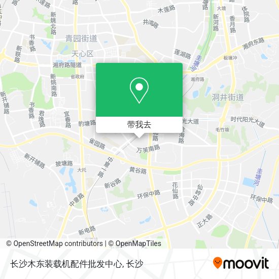长沙木东装载机配件批发中心地图
