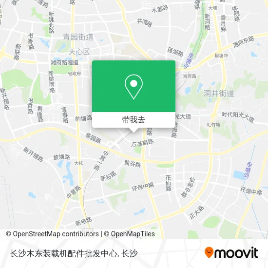 长沙木东装载机配件批发中心地图