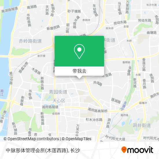 中脉形体管理会所(木莲西路)地图