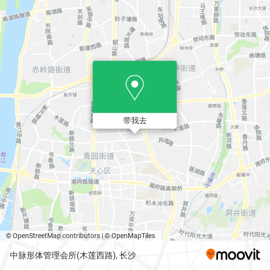 中脉形体管理会所(木莲西路)地图