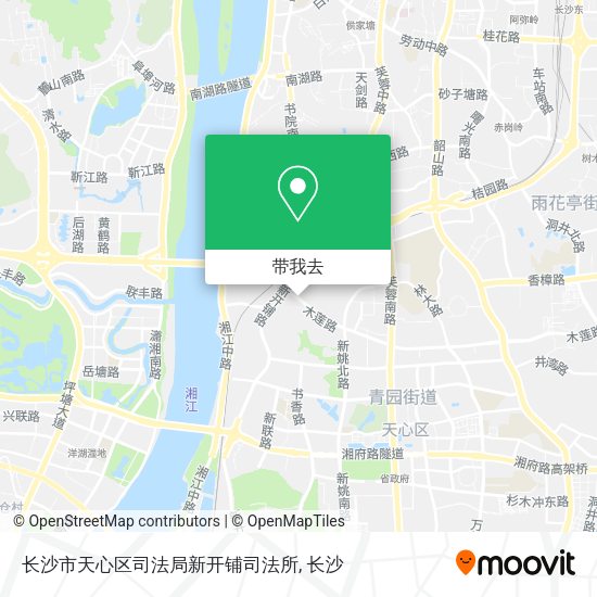 长沙市天心区司法局新开铺司法所地图