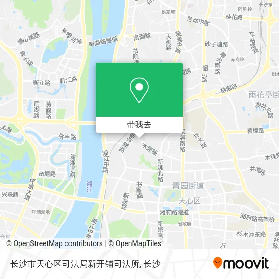 长沙市天心区司法局新开铺司法所地图