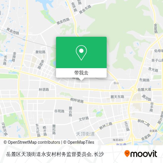 岳麓区天顶街道永安村村务监督委员会地图