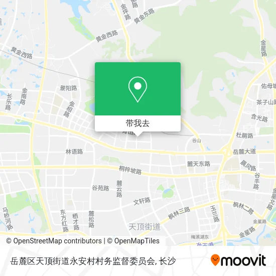 岳麓区天顶街道永安村村务监督委员会地图