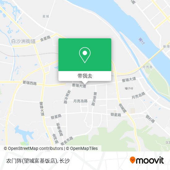 农门阵(望城富基饭店)地图