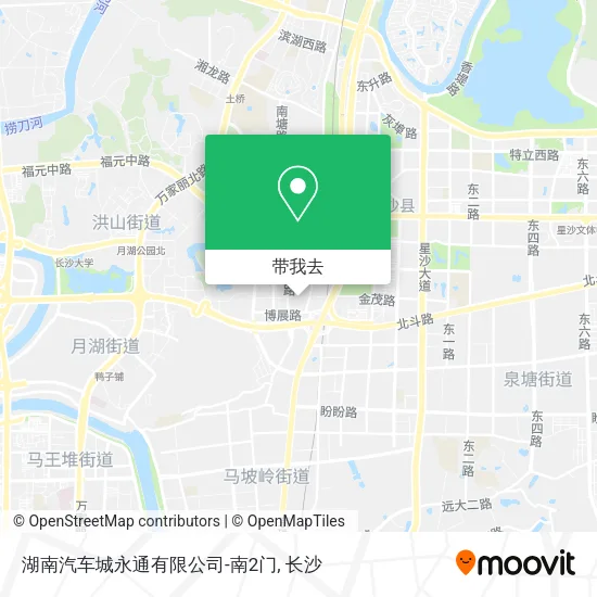 湖南汽车城永通有限公司-南2门地图