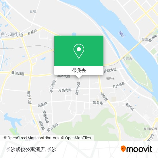 长沙紫俊公寓酒店地图
