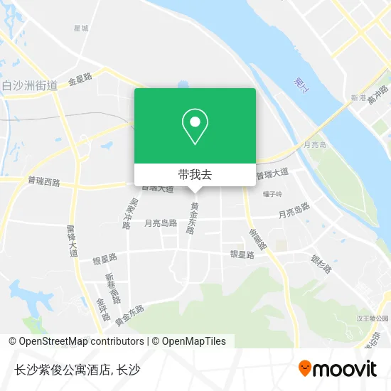 长沙紫俊公寓酒店地图