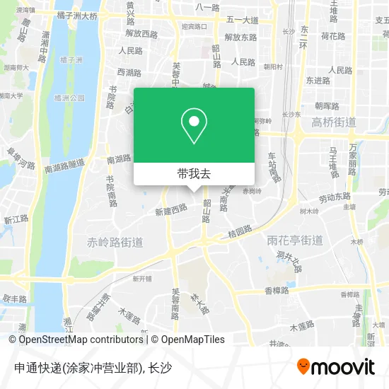 申通快递(涂家冲营业部)地图
