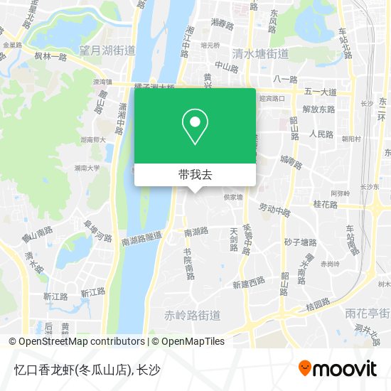 忆口香龙虾(冬瓜山店)地图