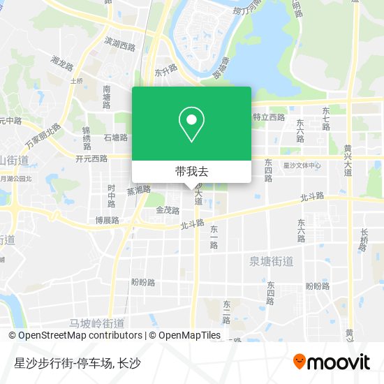 星沙步行街-停车场地图