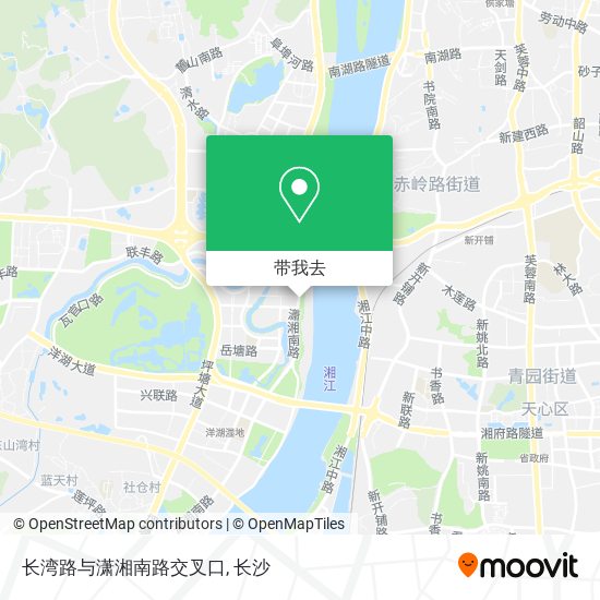 长湾路与潇湘南路交叉口地图