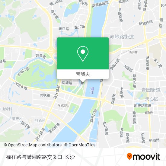 福祥路与潇湘南路交叉口地图