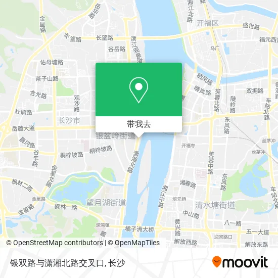 银双路与潇湘北路交叉口地图