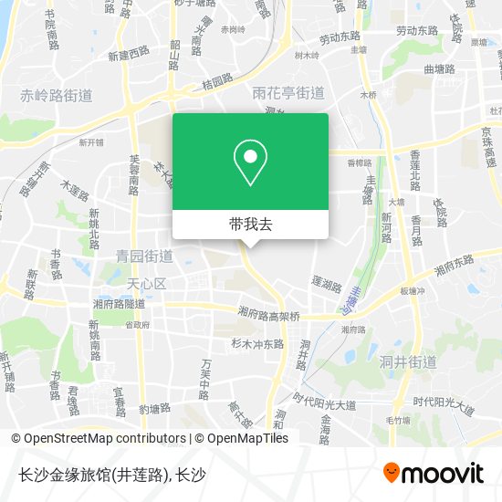 长沙金缘旅馆(井莲路)地图