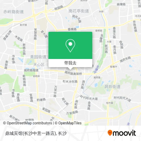 鼎城宾馆(长沙中意一路店)地图
