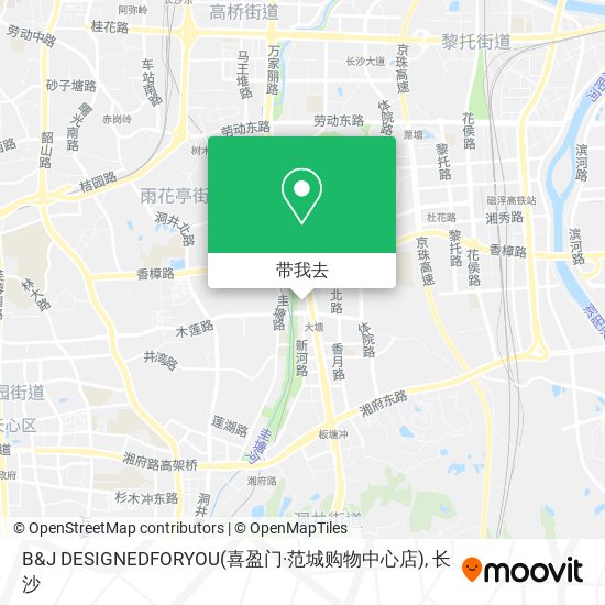 B&J DESIGNEDFORYOU(喜盈门·范城购物中心店)地图