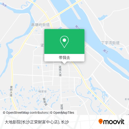 大地影院(长沙正荣财富中心店)地图