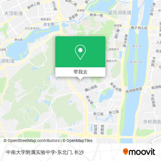 中南大学附属实验中学-东北门地图